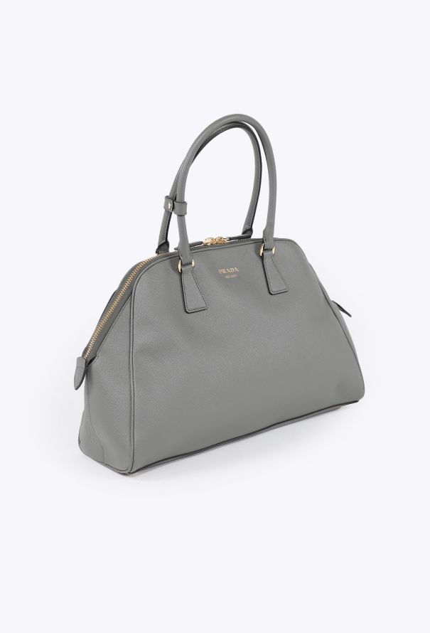 Prada 2023 Grey Large Saffiano Bag - 2
