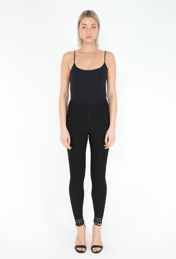Alaïa 2016 Re-Edition '92 Laser-Cut Leggings - 3