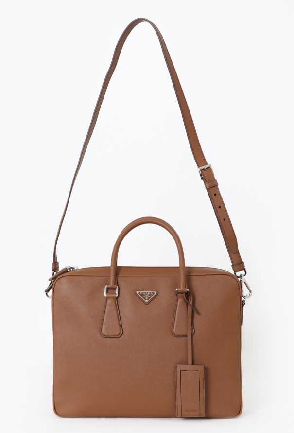 Prada Cannella Saffiano Briefcase - 2