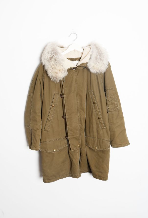Saint Laurent F/W 2014 Fur Trim Shearling Parka - 7