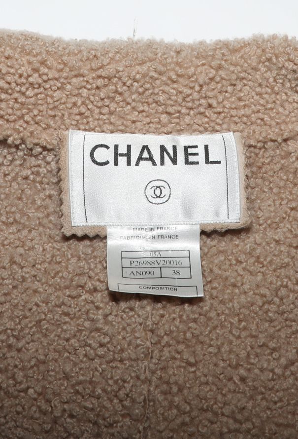 Chanel COLLECTOR F/W 2005 Embellished Shearling Coat - 8 Chanel COLLECTOR F/W 2005 Embellished Shearling Coat - 8