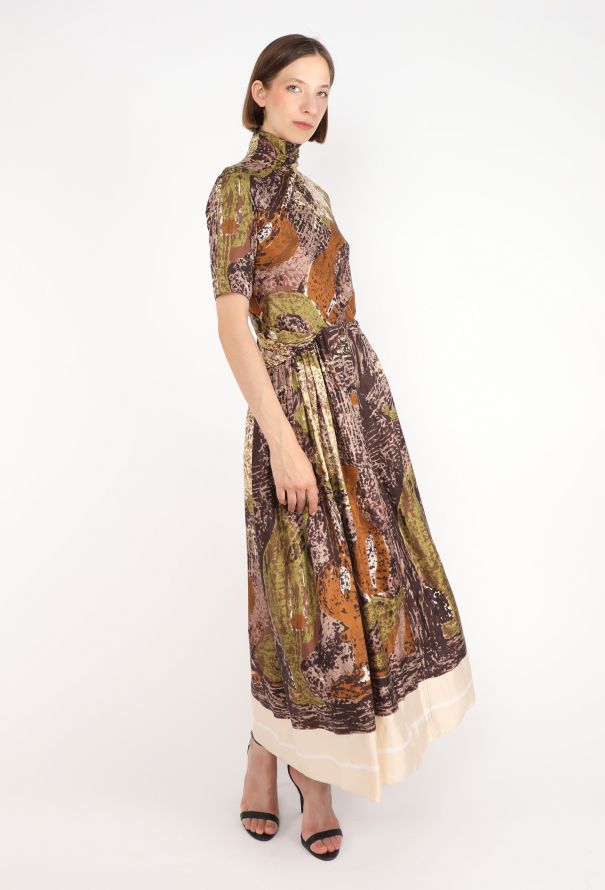 Céline Printed Silk Maxi Dress, Resort 2018 - 5