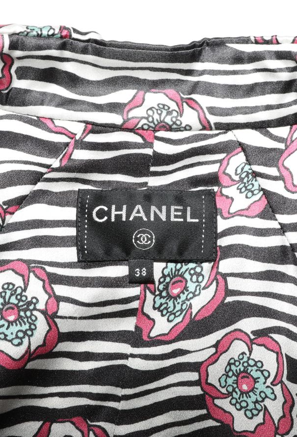 Chanel S/S 2023 Graphic Silk Dress - 6