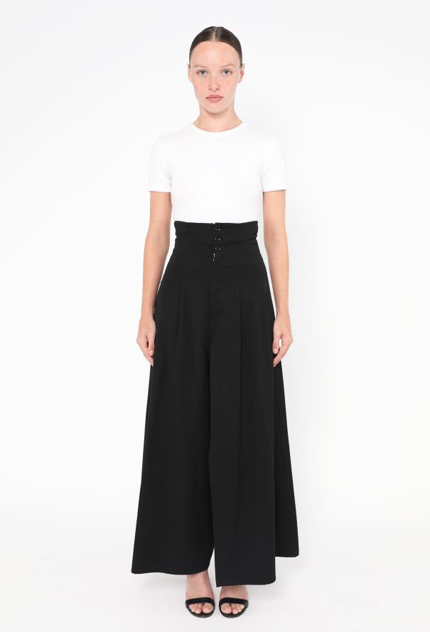 Yohji Yamamoto Asymmetrical High-Waisted Trousers - 1
