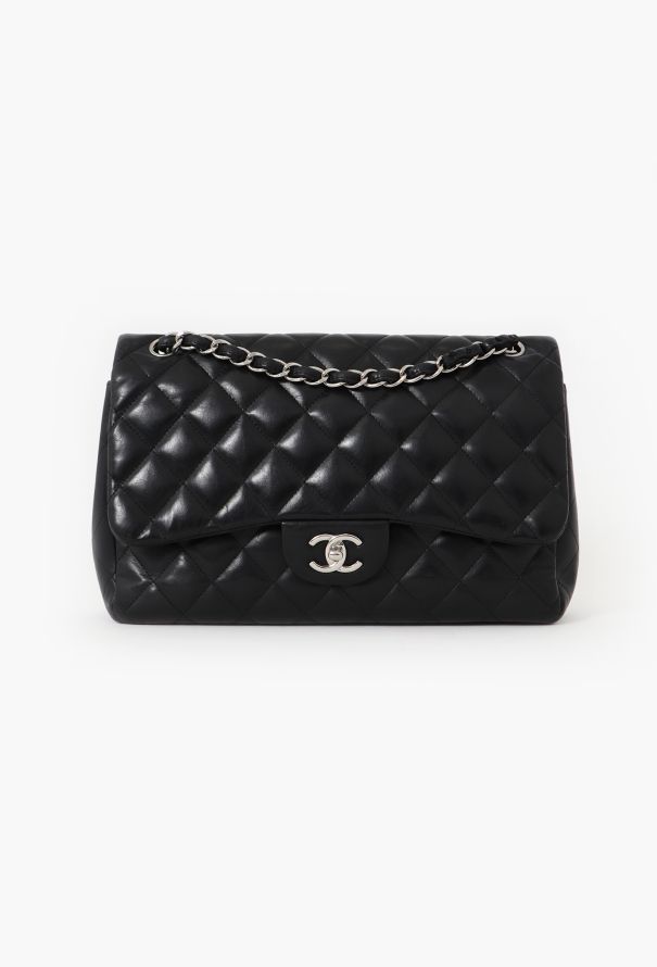 Chanel Black Jumbo Timeless Bag - 1