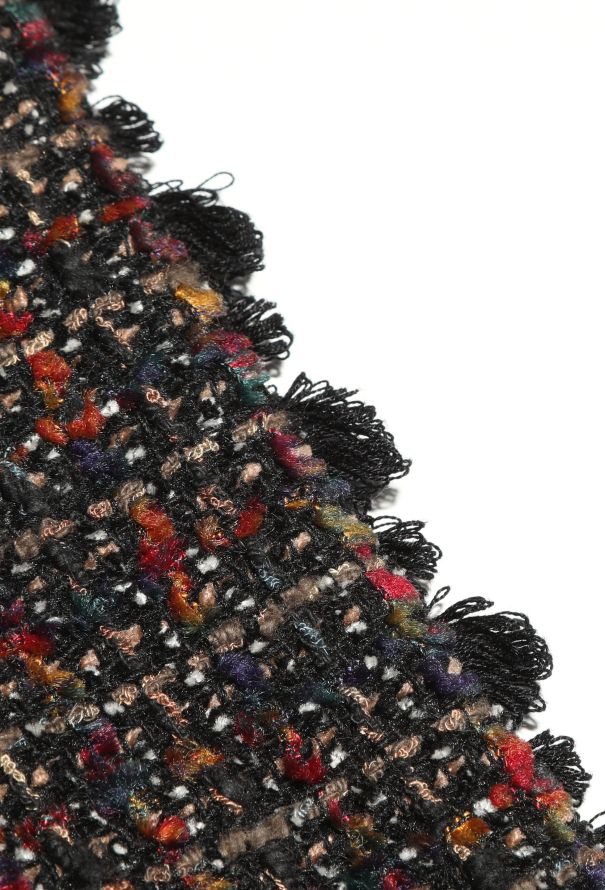Chanel 1994 Tweed Frayed Trim Jacket - 7