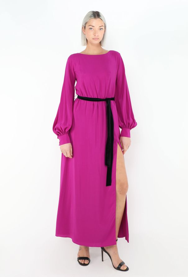 Gucci 2022 Silk Slit Maxi Dress - 3