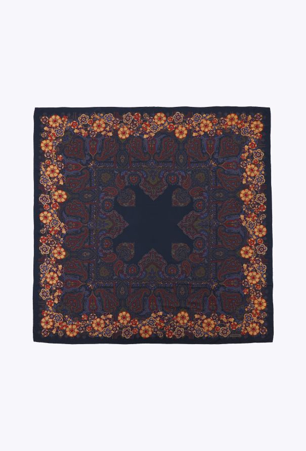 Chanel Vintage Byzantine Gripoix Silk Scarf - 1