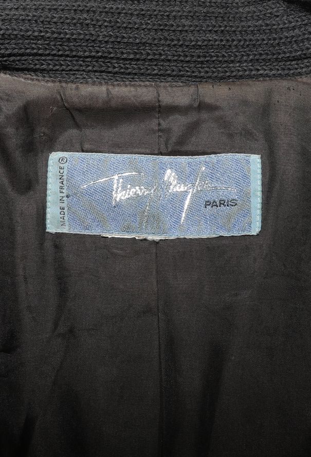 Thierry Mugler 1998 Cableknit Trim Hourglass Blazer - 7