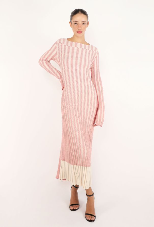 Céline Ribbed Knit Chevron Dress, 2017 - 2