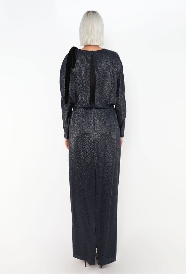 byFang Semi-Couture Chevron Gown - 5