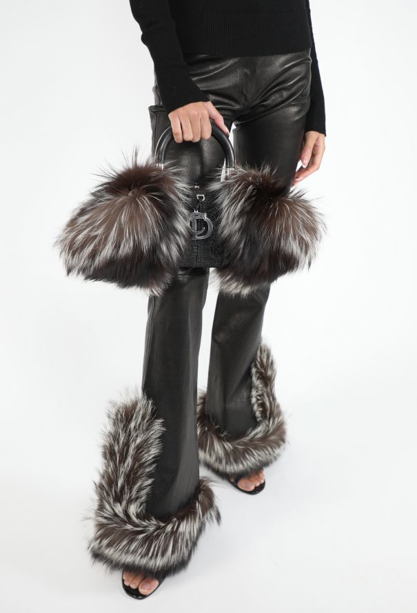 Jitrois '90s Lambskin Fox Fur Pants - 3