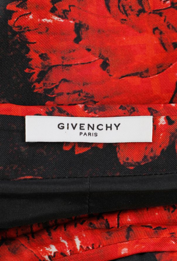 Givenchy Silk Printed Zip Skirt, F/W 2013 - 7