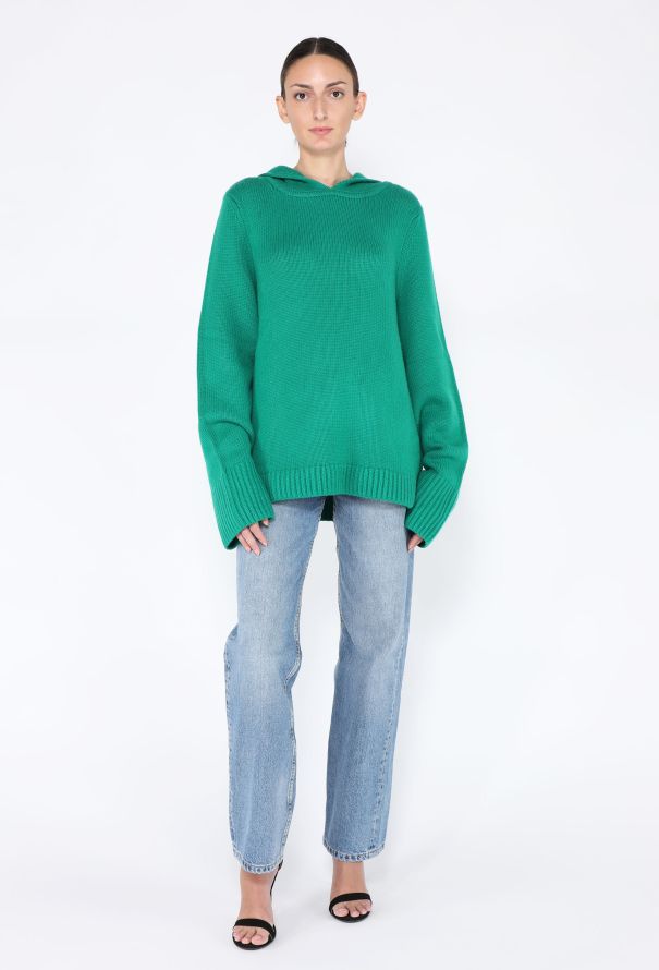 Khaite 2021 Elodie Cashmere Hooded Sweater - 3
