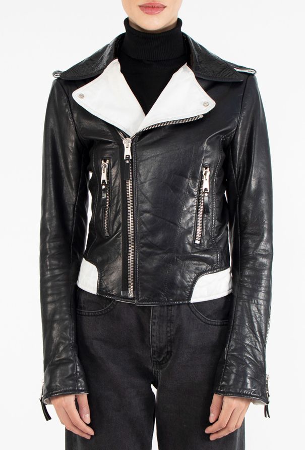 Balenciaga S/S 2007 Bicolor Biker Jacket - 1