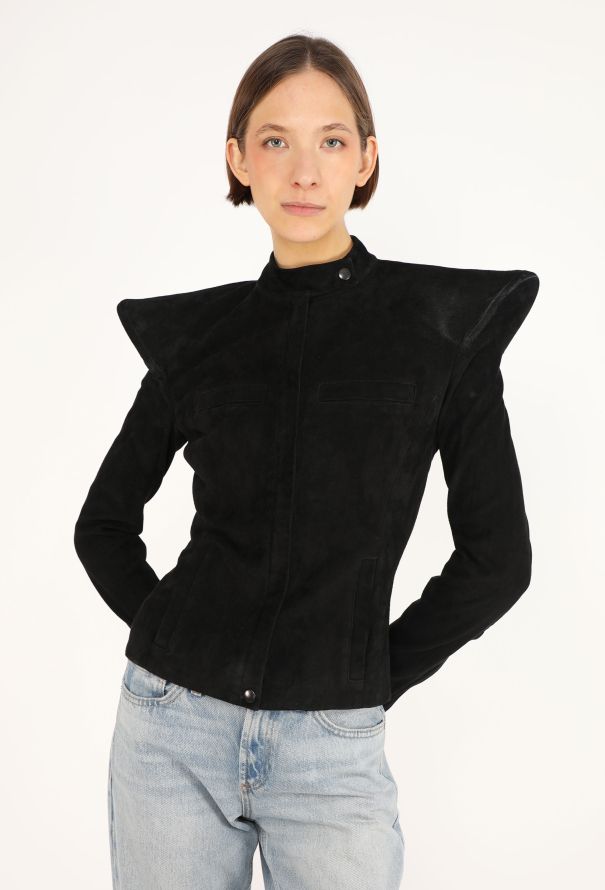 Maison Margiela Pagoda Shoulder Suede Jacket, S/S 2008 - 4