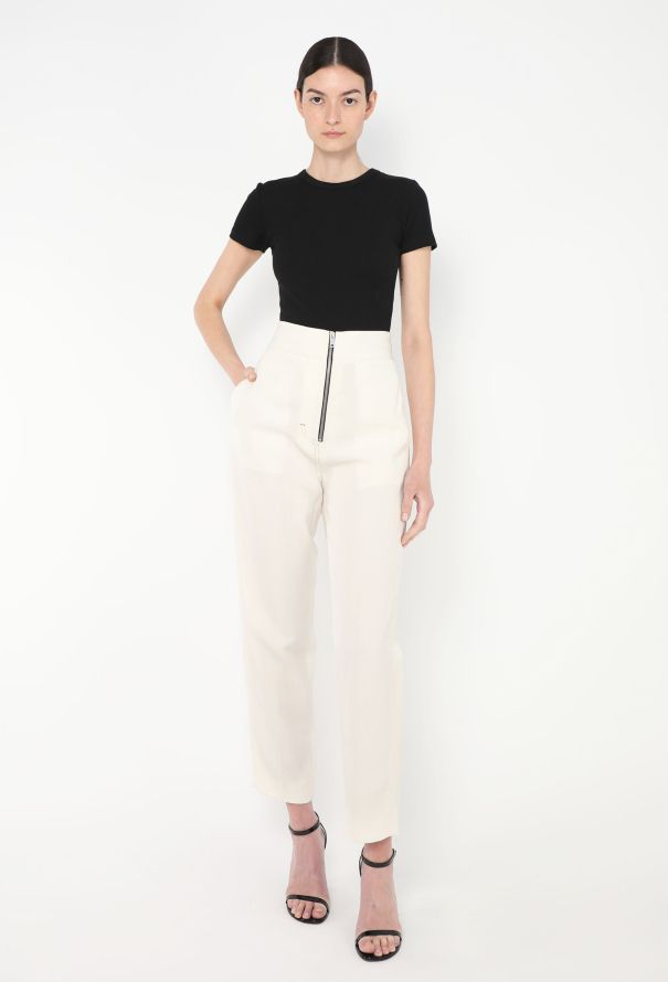 Céline S/S 2016 Silk Zip Trousers - 4