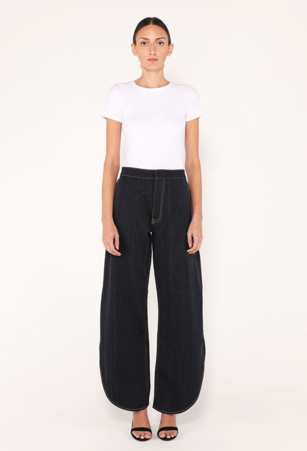 Alaïa F/W 2024 Wool Denim Rounded Jeans - 1