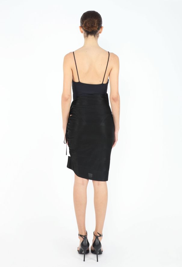 Alaïa ICONIC S/S 1986 Bondage Jersey Skirt - 5