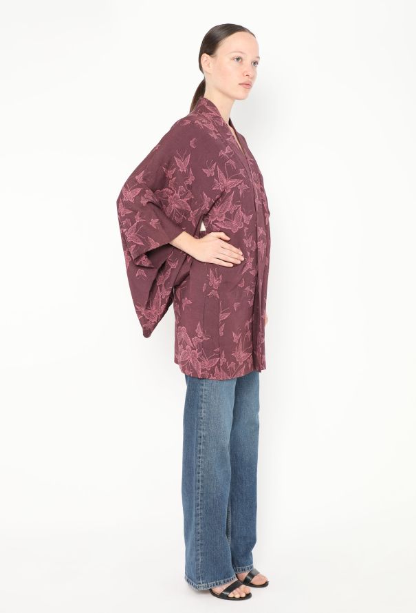 World Treasures Authentic Japanese Butterfly Kimono - 1