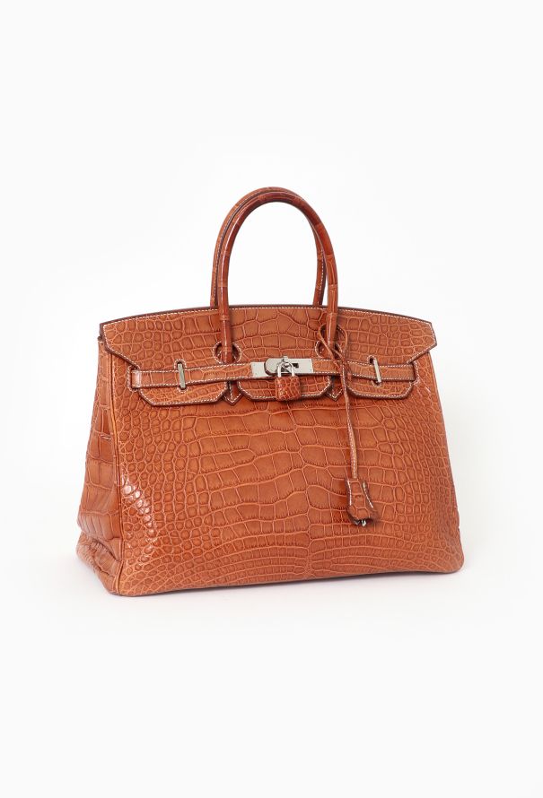 Hermès Exceptional Matte Fauve Alligator Birkin 35 - 3