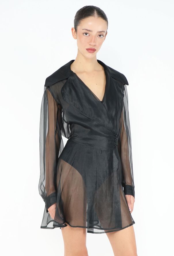 Alaïa COLLECTOR F/W 1990 Organza Corset Dress - 1