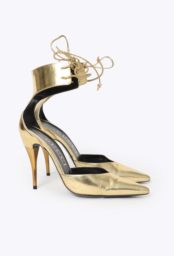 Gucci 2023 Metallic Priscilla Pumps - 3