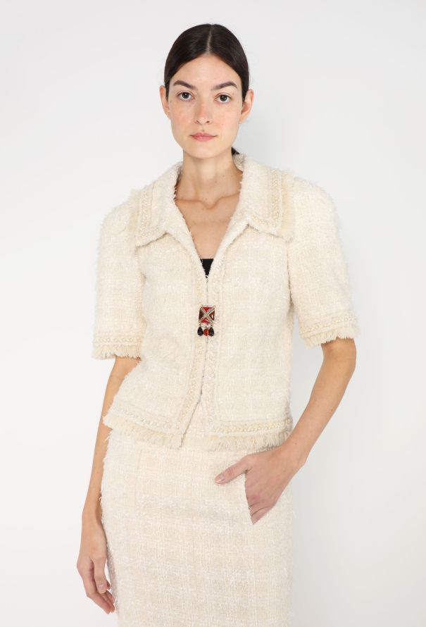 Chanel Resort 2018 Tweed Pearl Ensemble - 1
