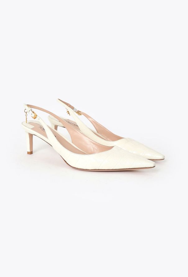 Tom Ford 2023 Angelina Embossed Slingbacks - 2