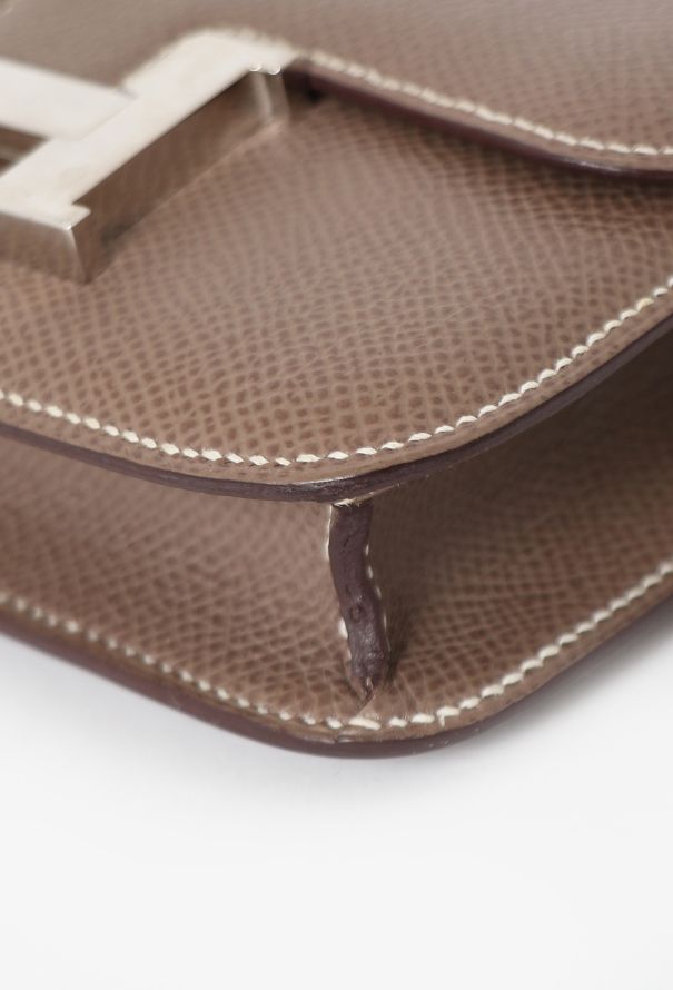 Hermès Etoupe Epsom Micro Constance - 11 Hermès Etoupe Epsom Micro Constance - 11