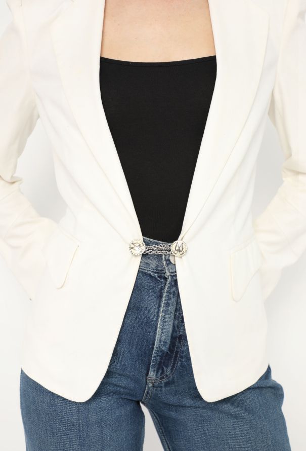 Balenciaga S/S 2006 Embossed Tailored Blazer - 5 Balenciaga S/S 2006 Embossed Tailored Blazer - 5