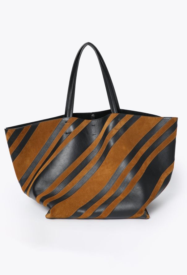 【旅行にぴったり！】PHOEBE PHILO BASKET CABAS トートバッグ PHOEBE PHILO | BASKET CABAS | BLACK LEATHER AND SUEDE WITH
