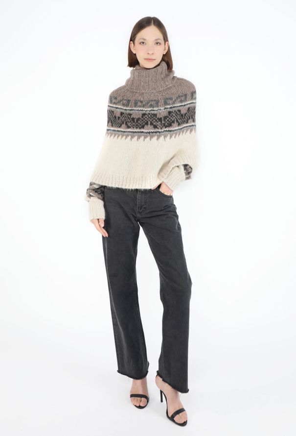 Hermès 2006 Alpaga Knit Poncho & Arm Warmers - 6