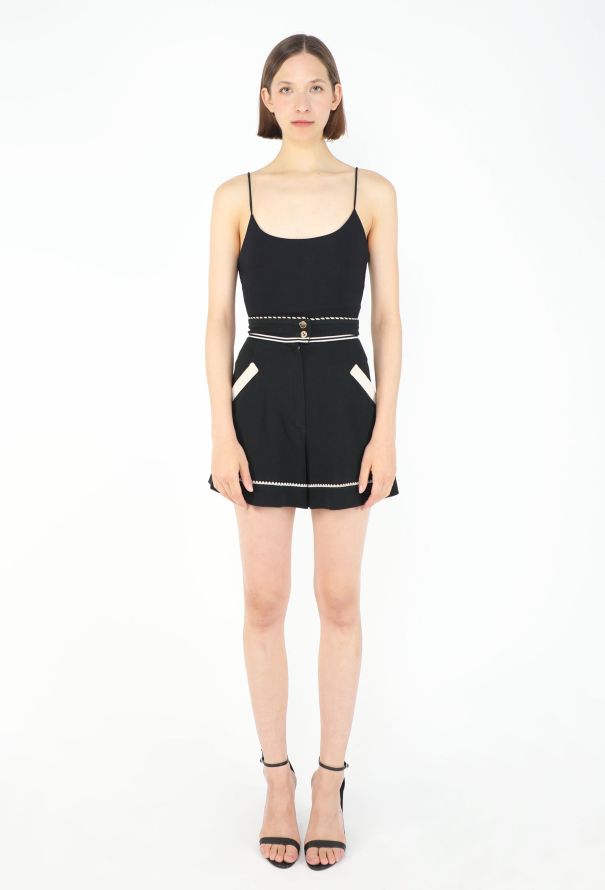 Chanel 1991 Braided Cotton Bermuda Shorts - 3