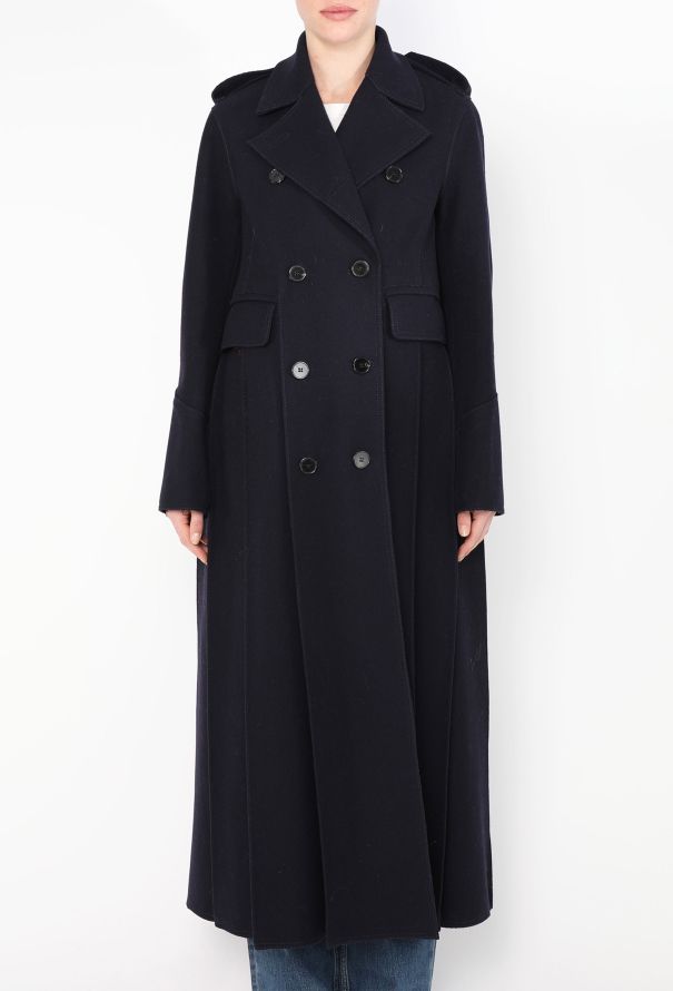 Valentino F/W 2016 Pleated Wool Coat - 4