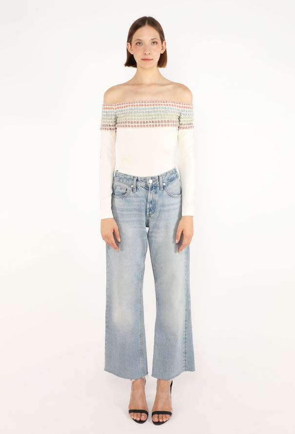 Alaïa Rainbow Trim Bodysuit, 1990s - 1