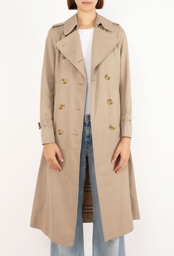Burberry Vintage Gabardine Belted Trench - 6