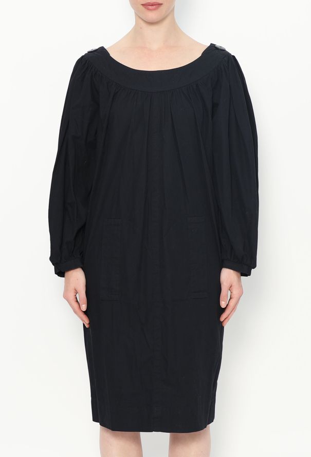 Saint Laurent 1989 Boat-Neck Cotton Dress - 3 Saint Laurent 1989 Boat-Neck Cotton Dress - 3