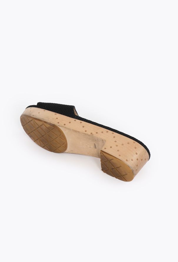 Chanel 2010 'CC' Wooden Sandals - 5