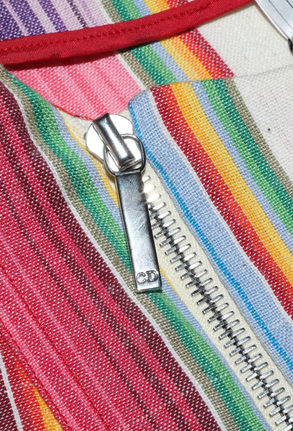 Dior 2002 Rainbow Belted Cotton Jacket - 6