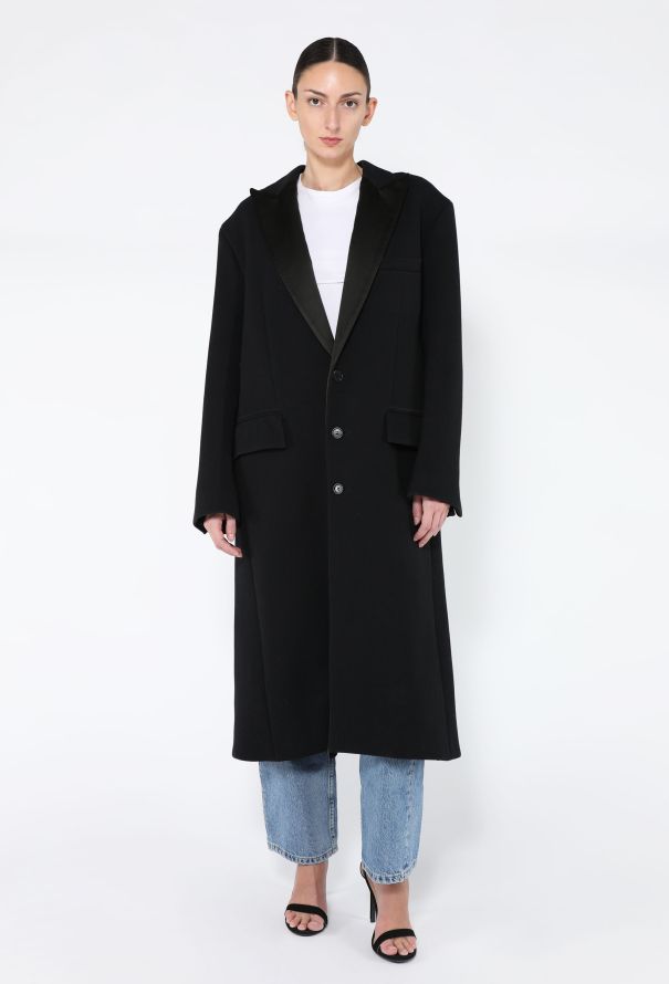 Céline Iconic F/W 2017 Notched Smoking Coat - 4