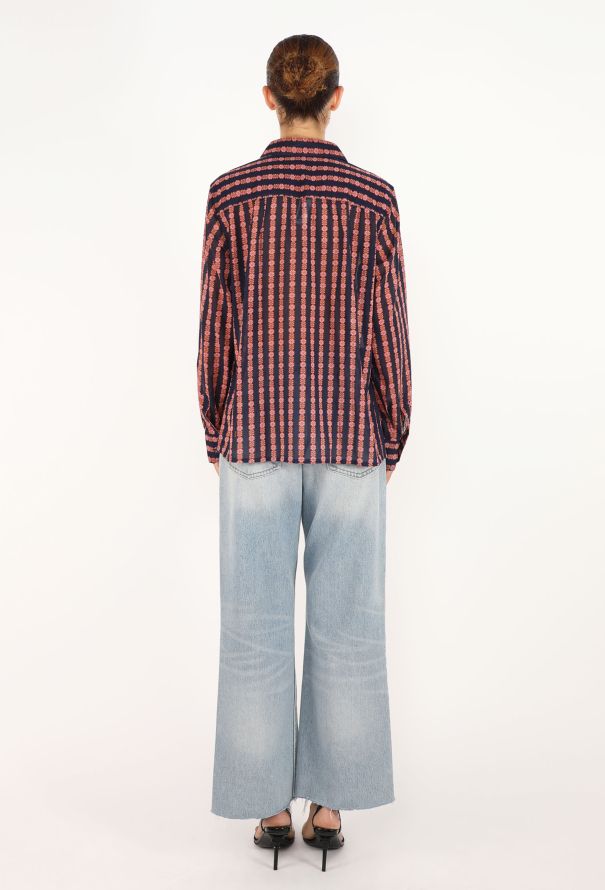 Céline Vintage Printed Cotton Tunic - 5