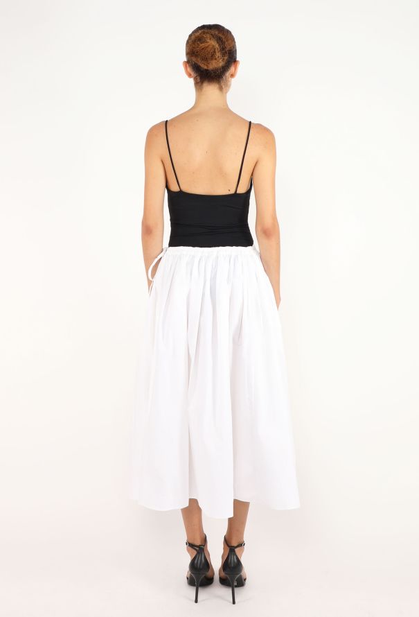 The Row Fleur Cotton Flared Skirt, 2024 - 5