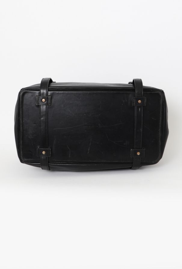 Hermès 1960s Black Calfskin Drag Travel Bag - 6 Hermès 1960s Black Calfskin Drag Travel Bag - 6