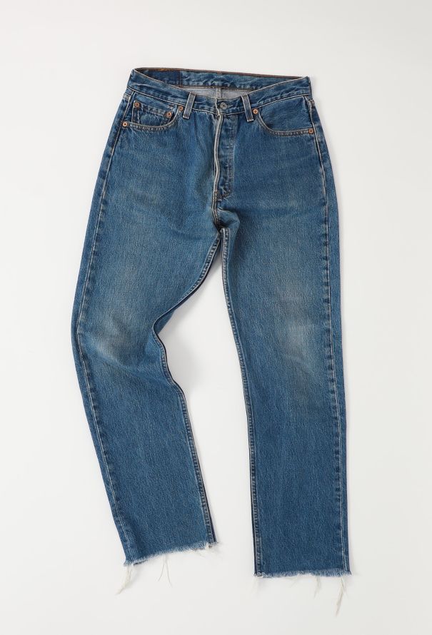 Men's Vintage 1999 Levi's Frayed Hem 501 Jeans - 3 Men's Vintage 1999 Levi's Frayed Hem 501 Jeans - 3