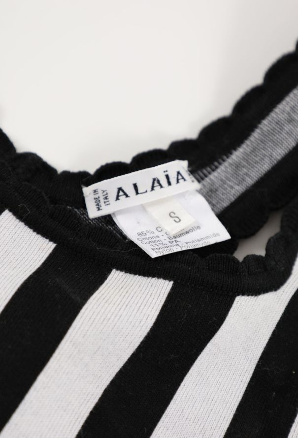 Alaïa Collector S/S 1992 Striped Bodysuit - 6