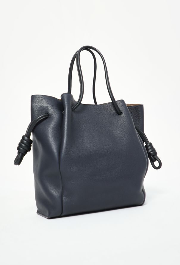 Loewe F/W 2021 Medium Flamenco Tote Bag- Deep Navy - 2