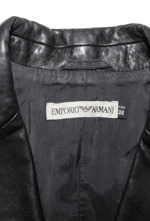 Emporio Armani '90s Lambskin Coat - 6