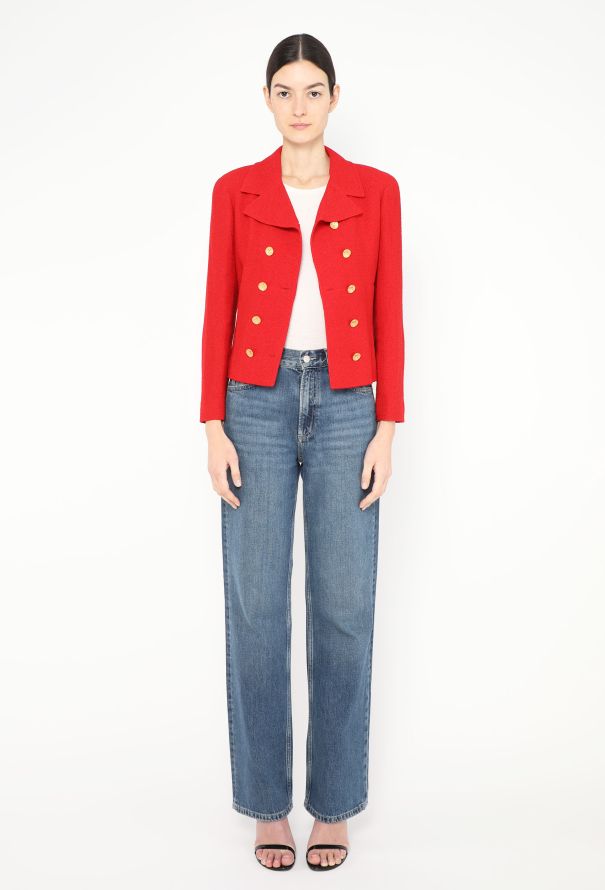 Chanel 1998 Tweed Clover Blazer - 3 Chanel 1998 Tweed Clover Blazer - 3