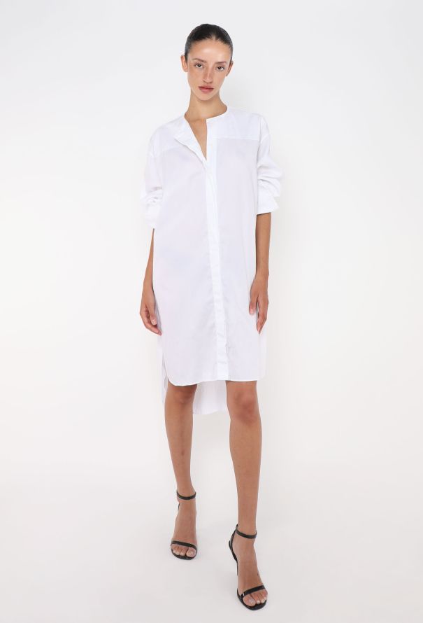 Céline Contrast Stitch Cotton Tunic - 2